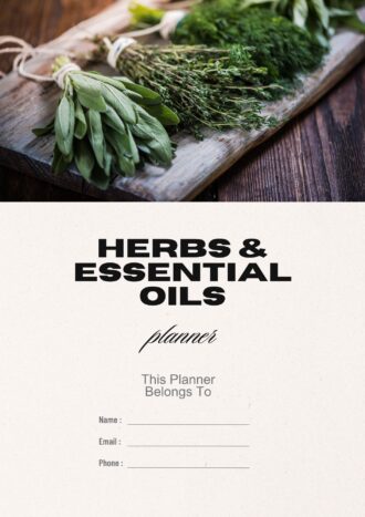 Herbs & Essential Oils Planner