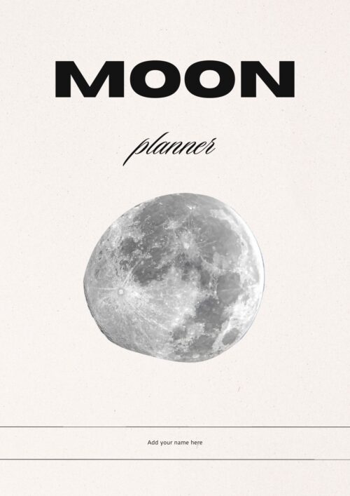 PLR Moon Planner Journal (24 Pages)