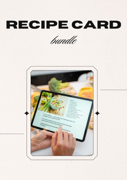 PLR Recipe Card Bundle (26 Pages)