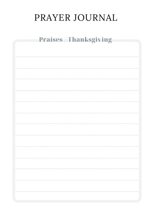 PLR Prayer Journal (35 Pages)