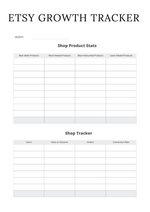 PLR Etsy Planner (43 Pages)