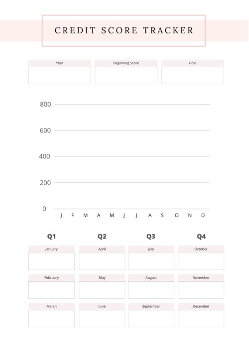 PLR Credit Tracker (12 Pages)