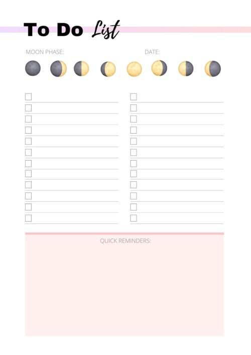 PLR Moon Planner Journal (24 Pages)