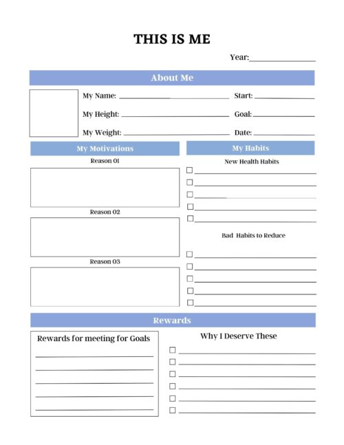 PLR Fitness Planner 2.0 (20 Pages)