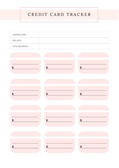 PLR Credit Tracker (12 Pages)