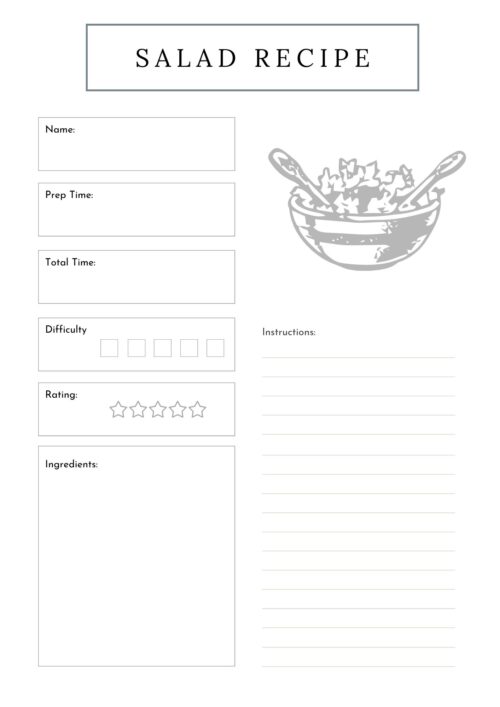 PLR Recipe Card Bundle (26 Pages)